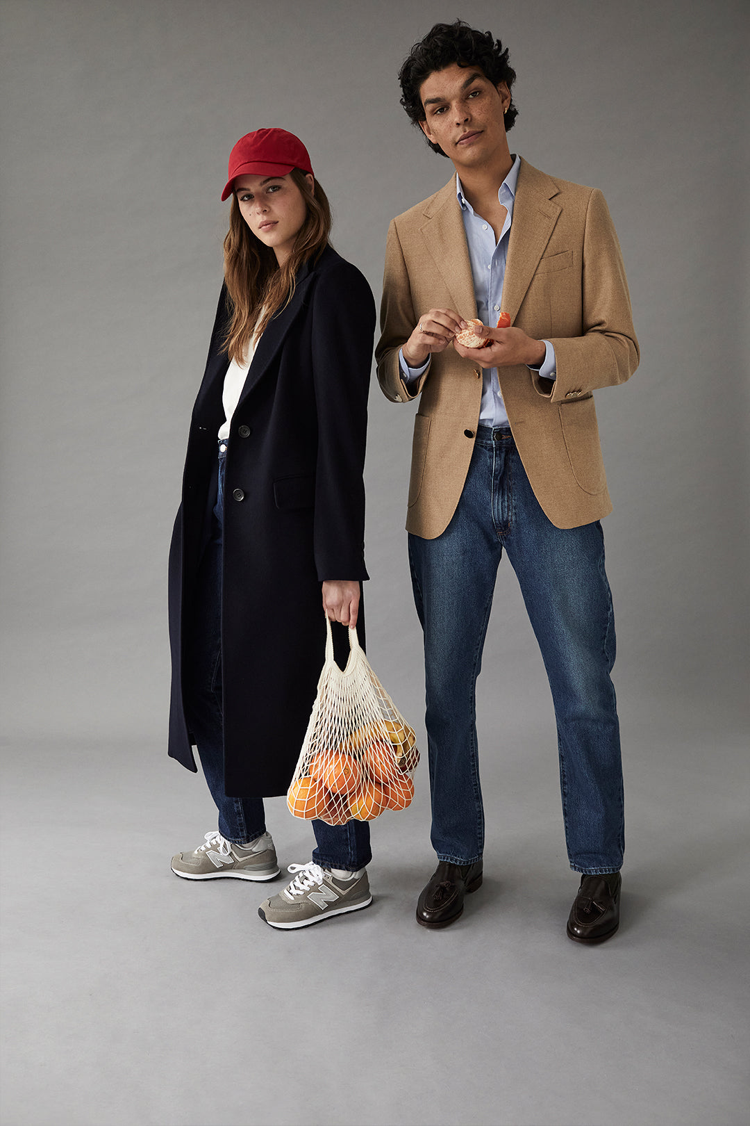 Navy Loro Piana Single Breasted Overcoat - Oscar Hunt