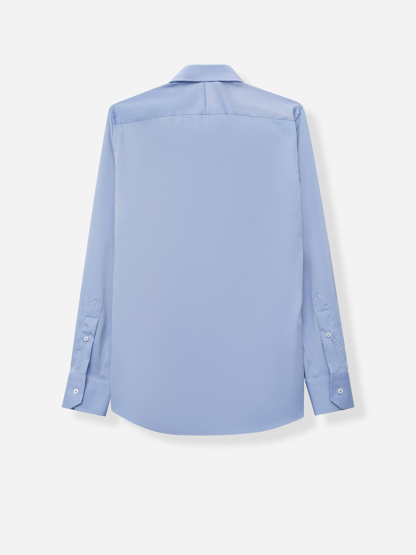 Blue Cotton Poplin Shirt - Oscar Hunt