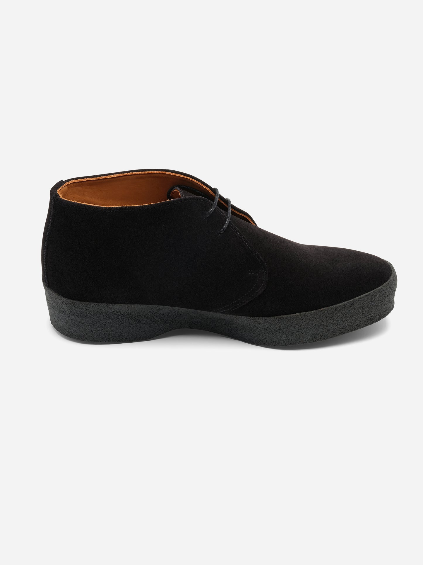 Sanders Hi Top Chukka Boot Black Suede - Oscar Hunt