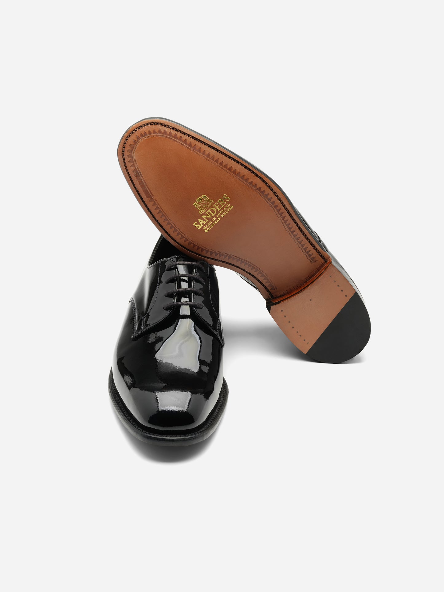 Sanders Royale Black Patent Plain Gibson - Oscar Hunt