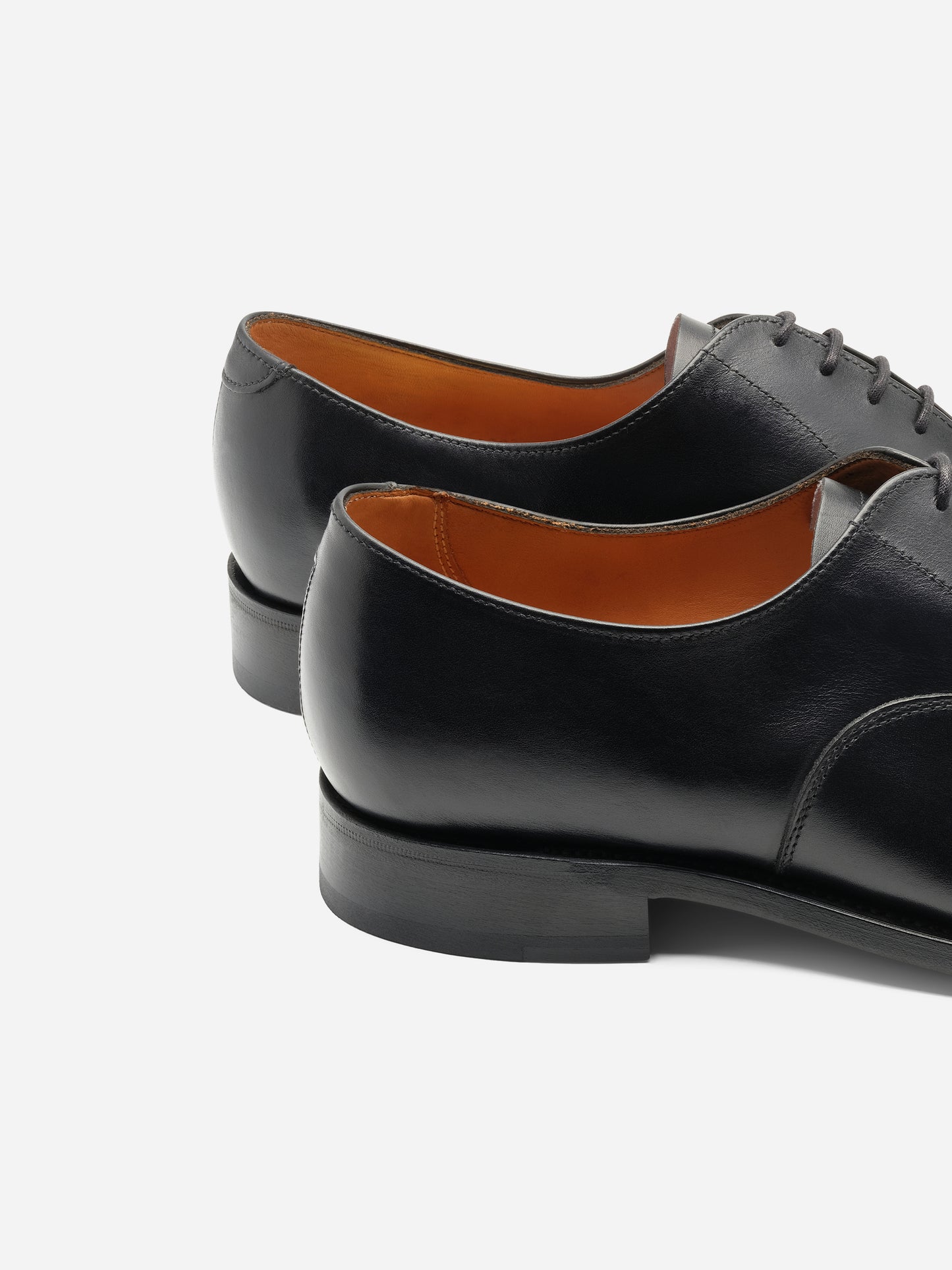 Sanders Stockholm Calf Cap Oxford Black - Oscar Hunt