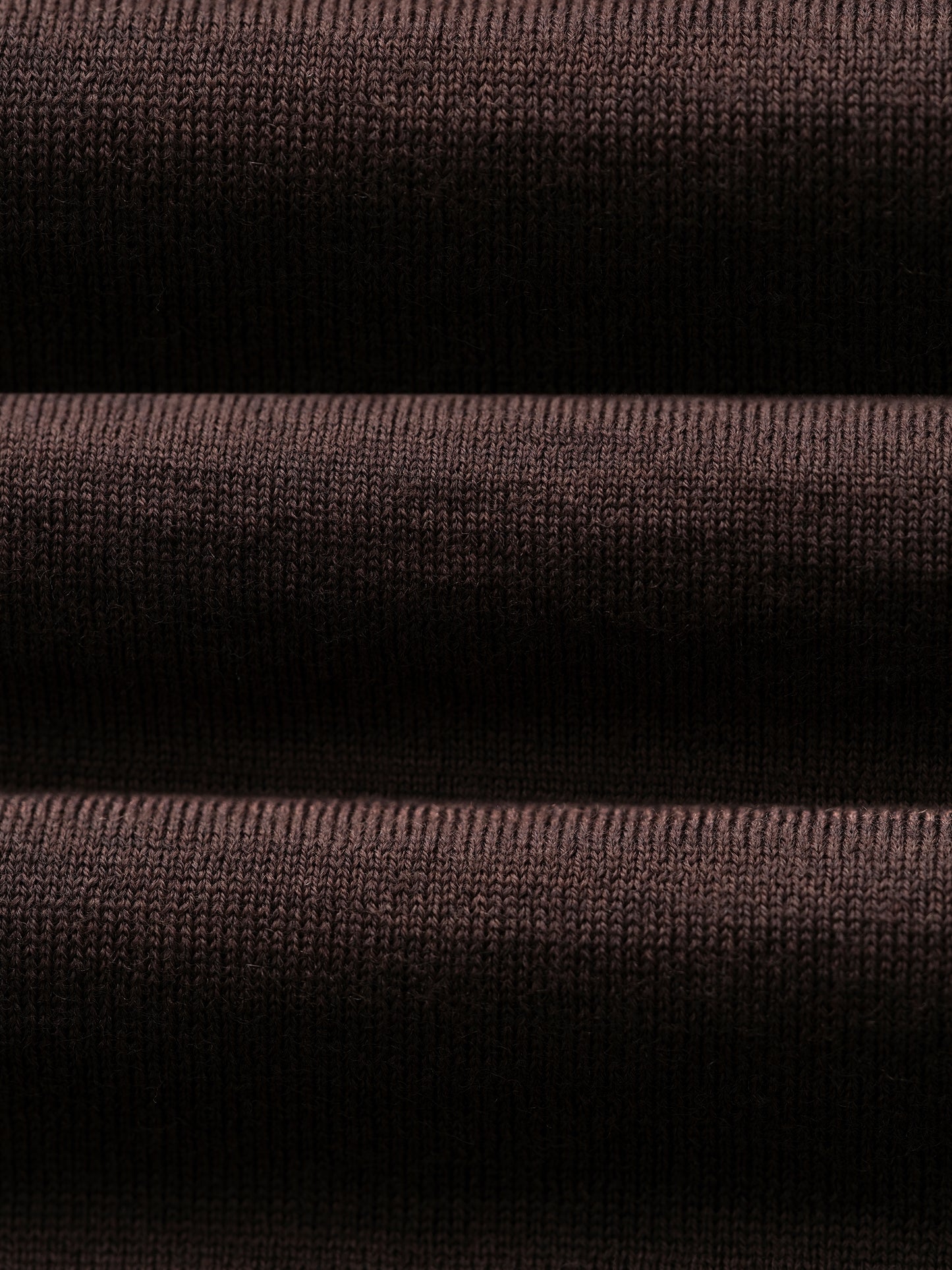Brown Knitted Open Neck Polo Shirt - Oscar Hunt