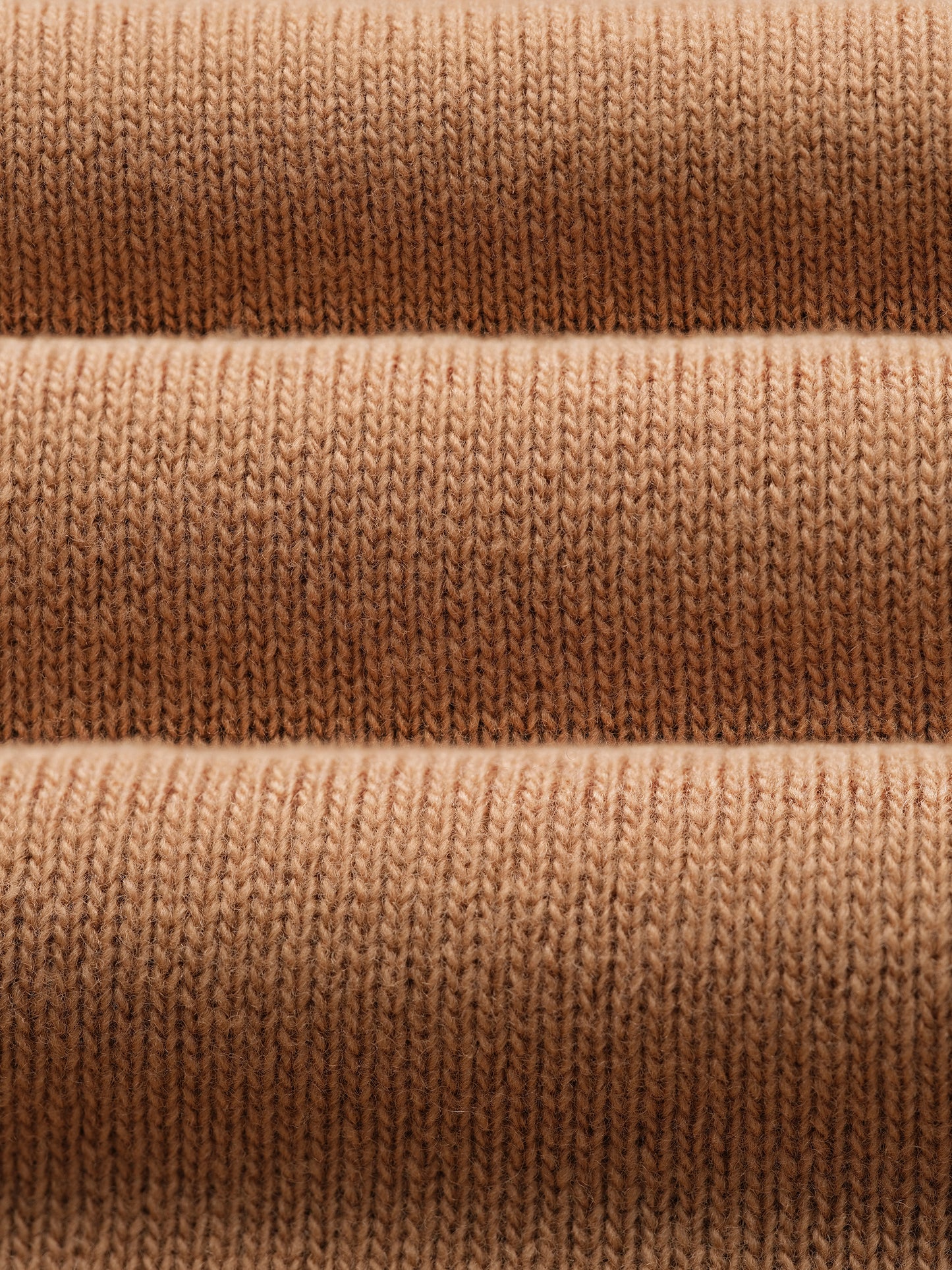 Camel Knitted Crewneck Sweater - Oscar Hunt