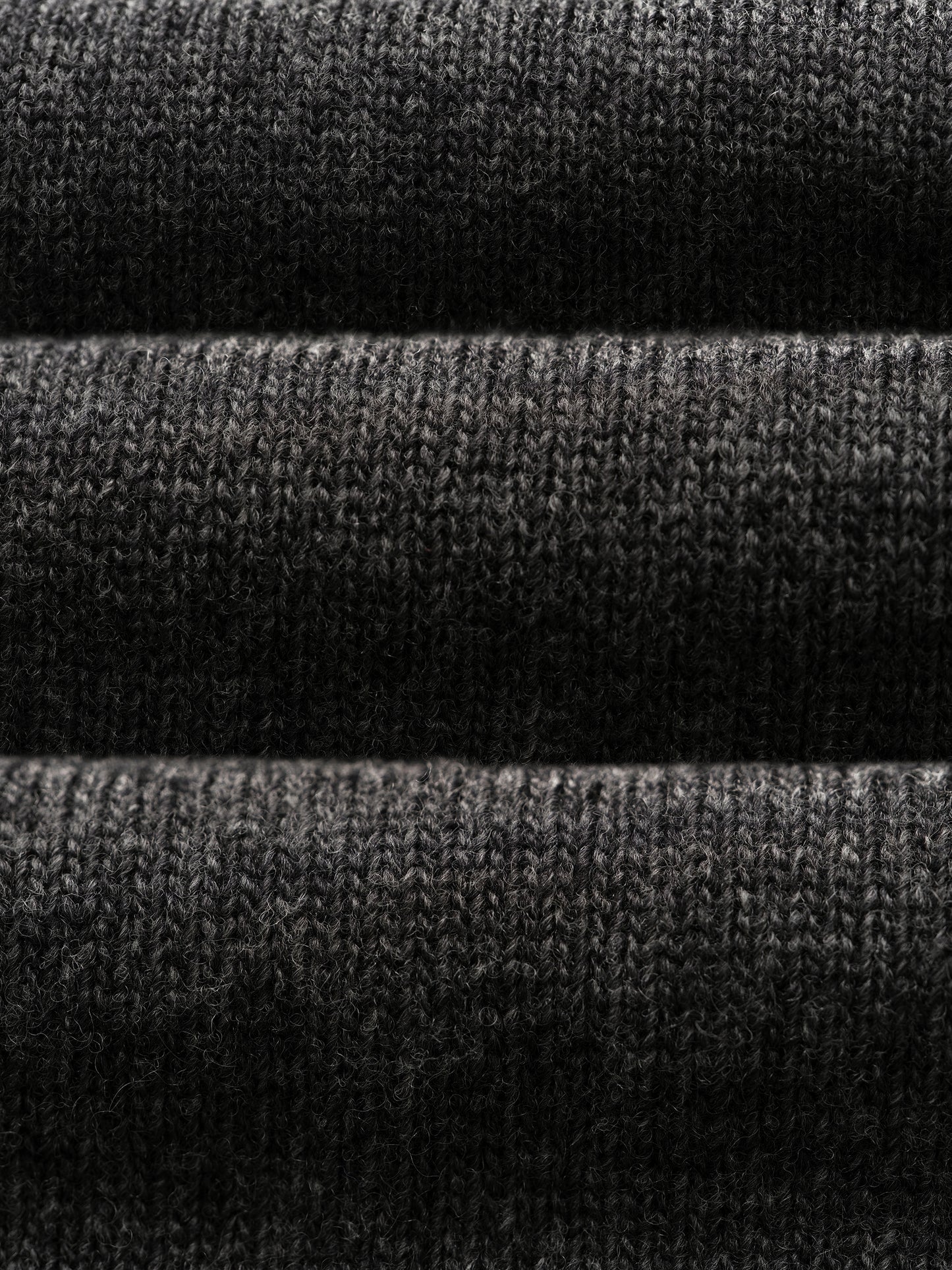 Charcoal Knitted Crewneck Sweater - Oscar Hunt