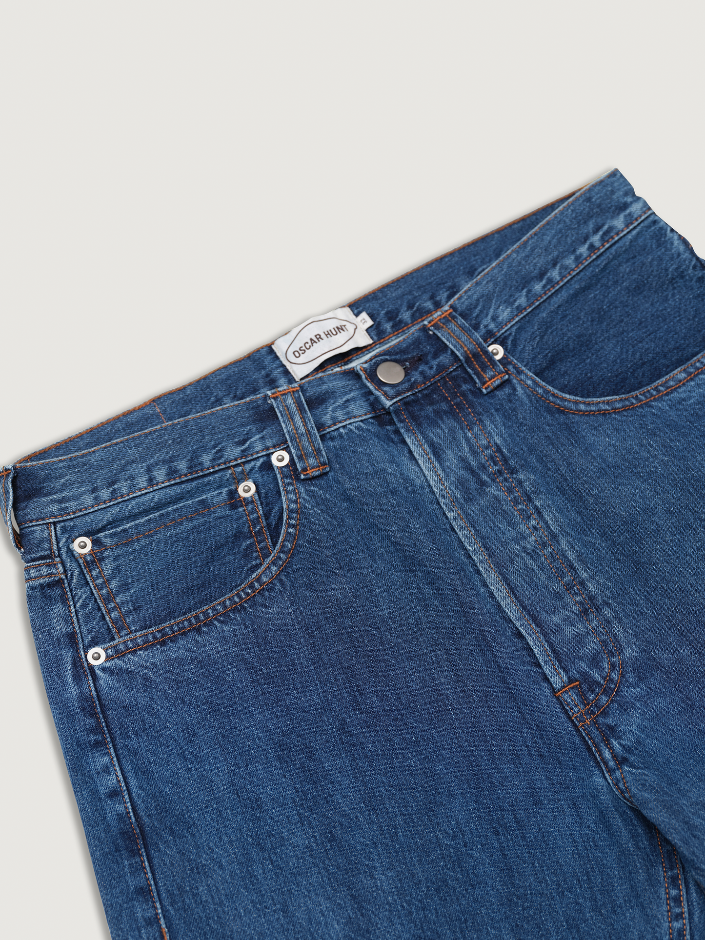 Mid Wash Classic Five Pocket Jeans