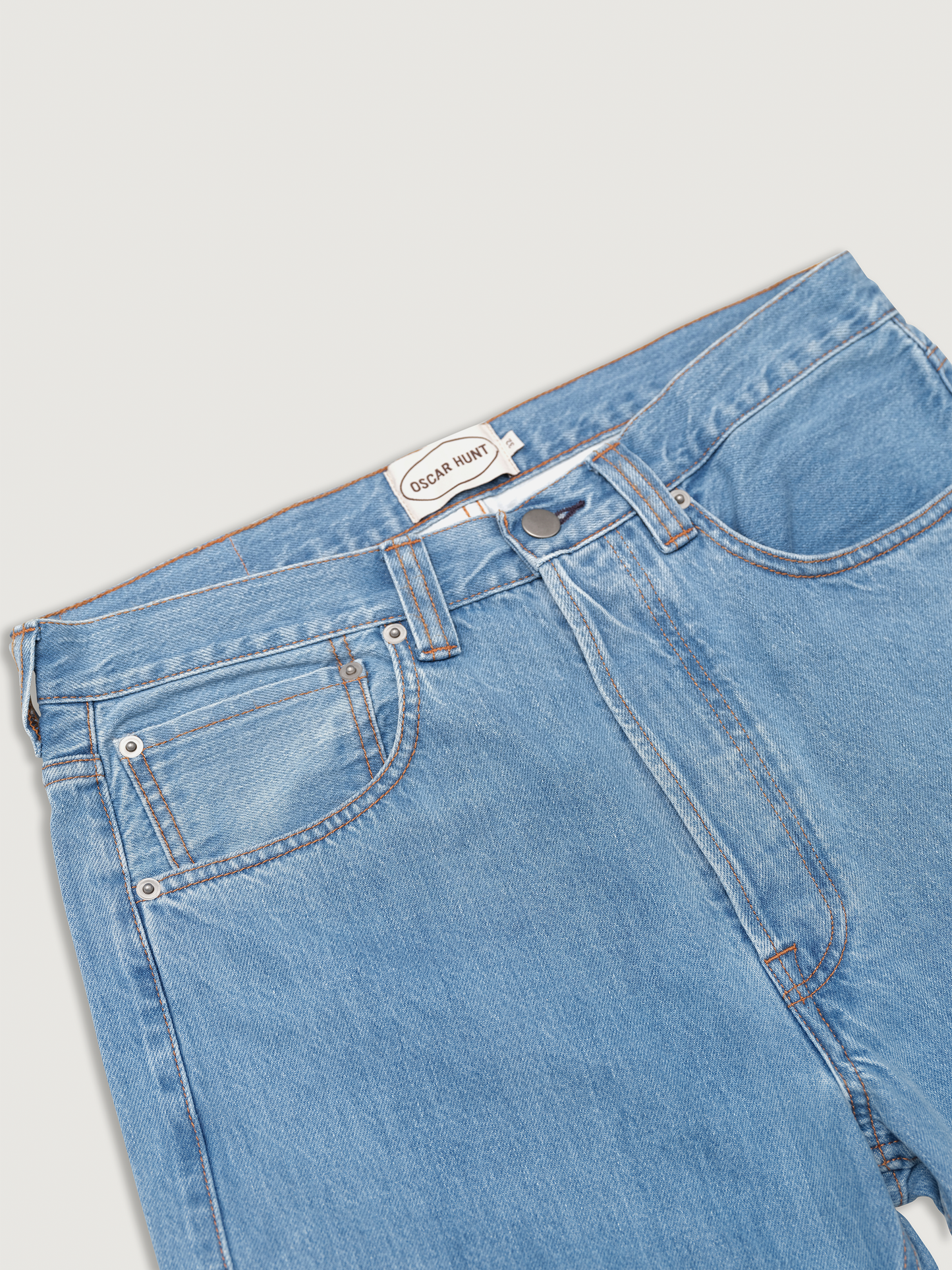 Light Wash Classic Five Pocket Jeans