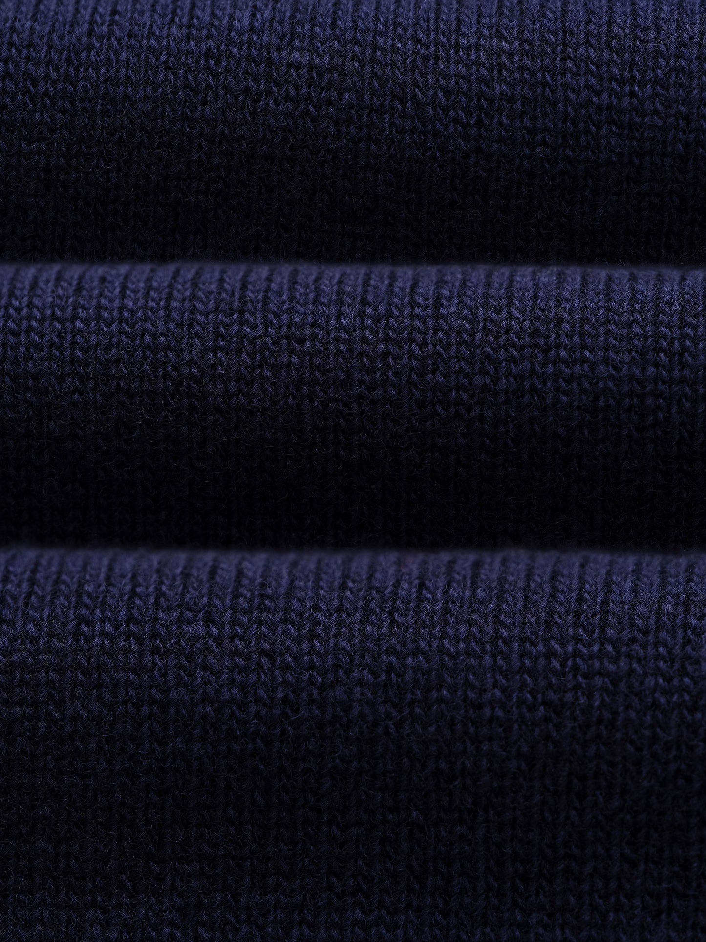 Navy Knitted Crewneck Sweater - Oscar Hunt
