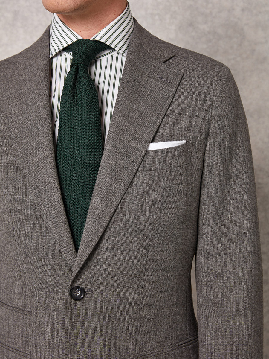 Mid grey fresco 2 piece suit - Oscar Hunt