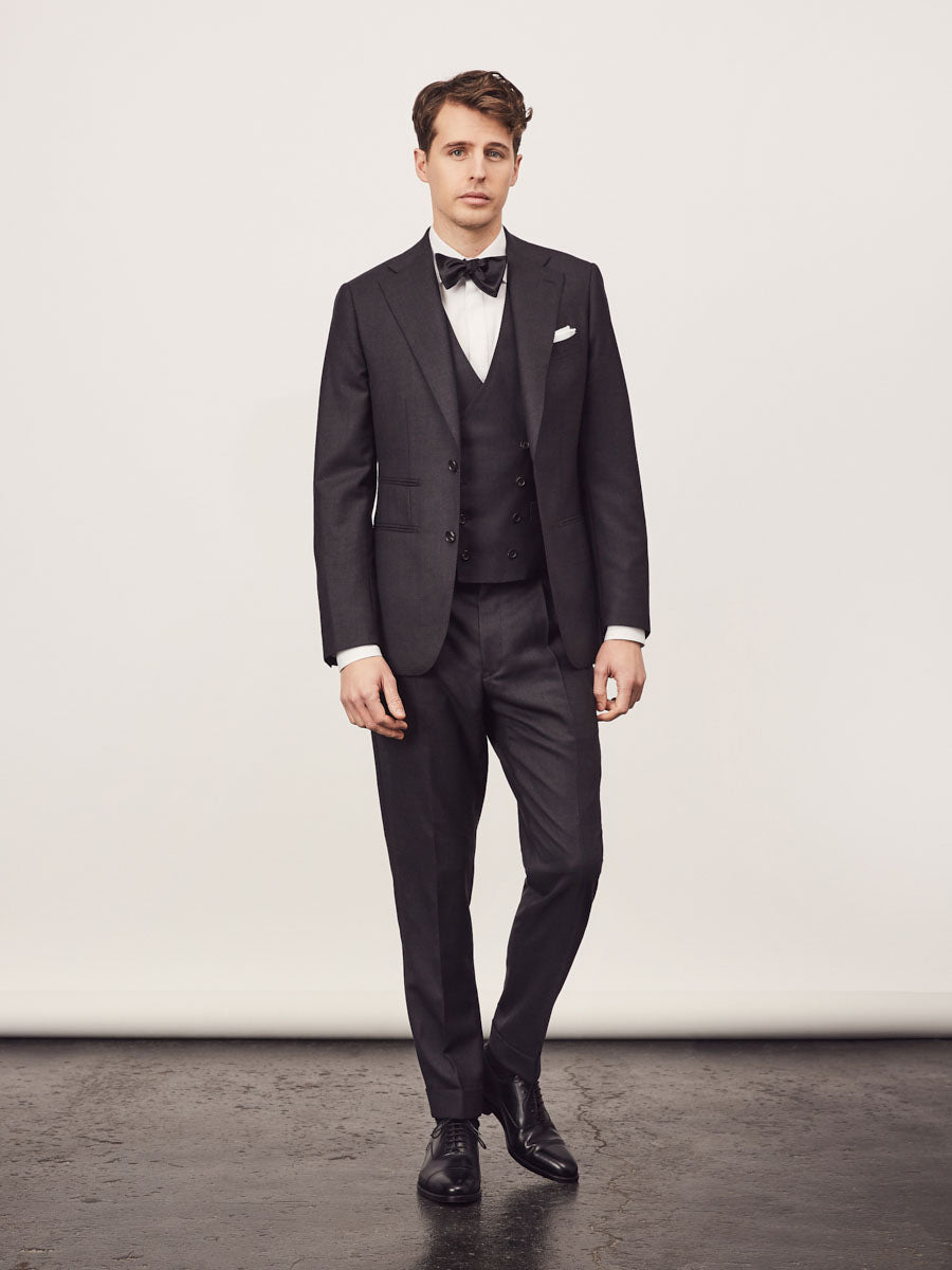 Charcoal 3 piece suit - Oscar Hunt