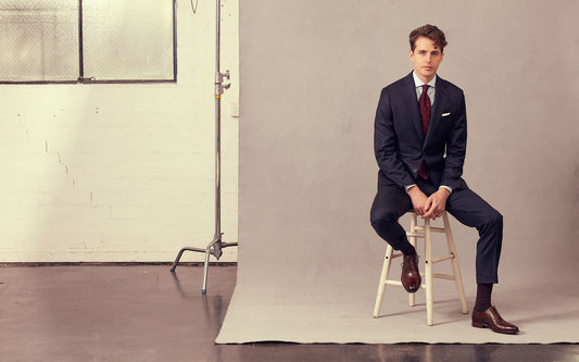 How to wear a navy suit