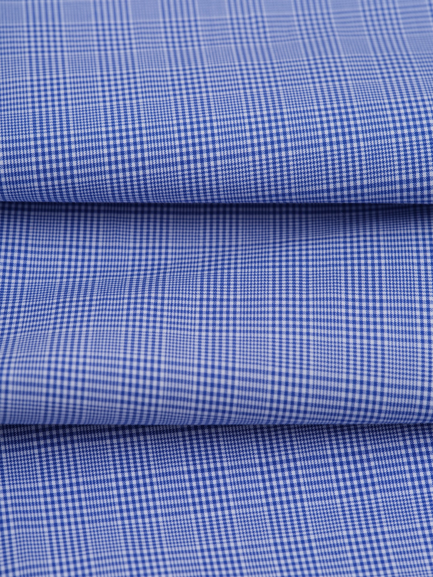Blue Plaid Cotton Shirt - Oscar Hunt