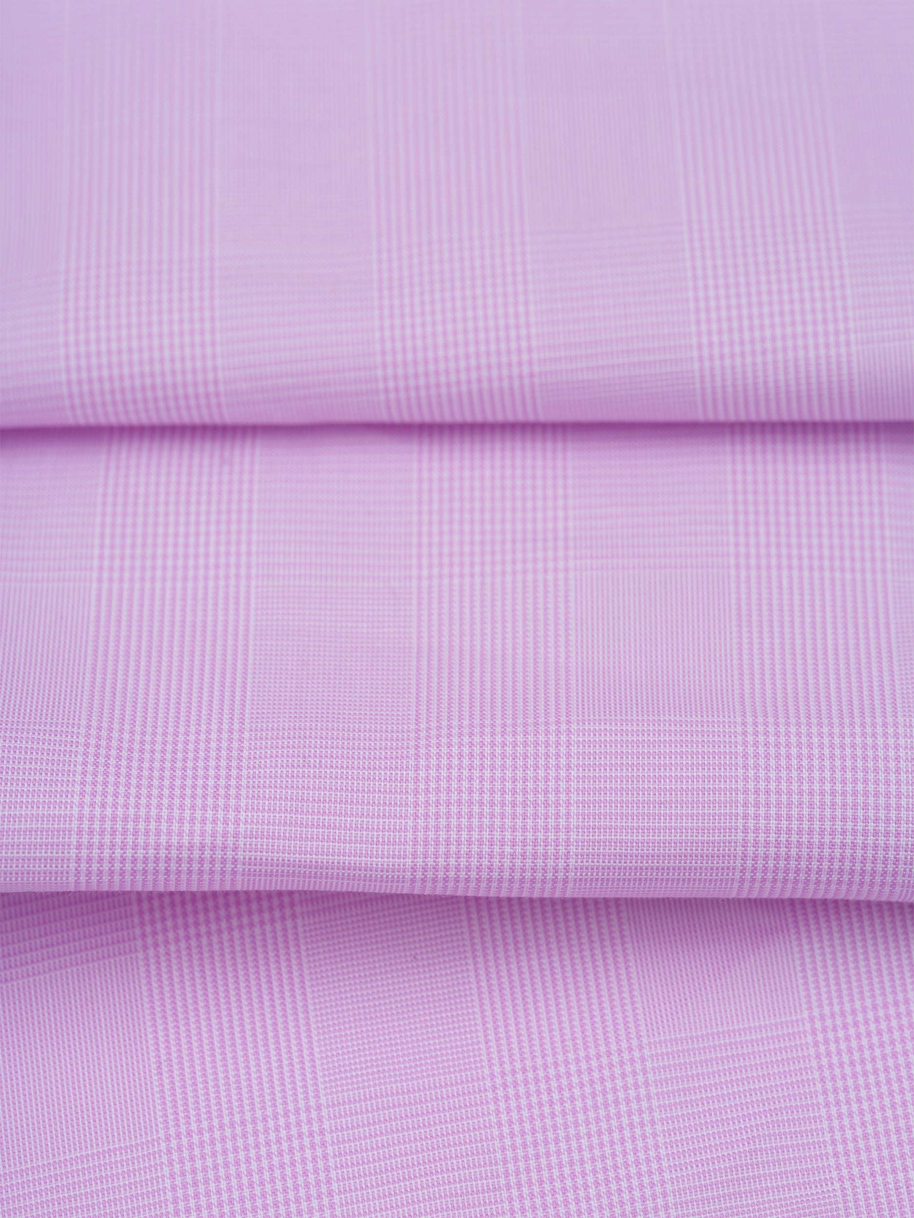 Pink Plaid Cotton Shirt - Oscar Hunt