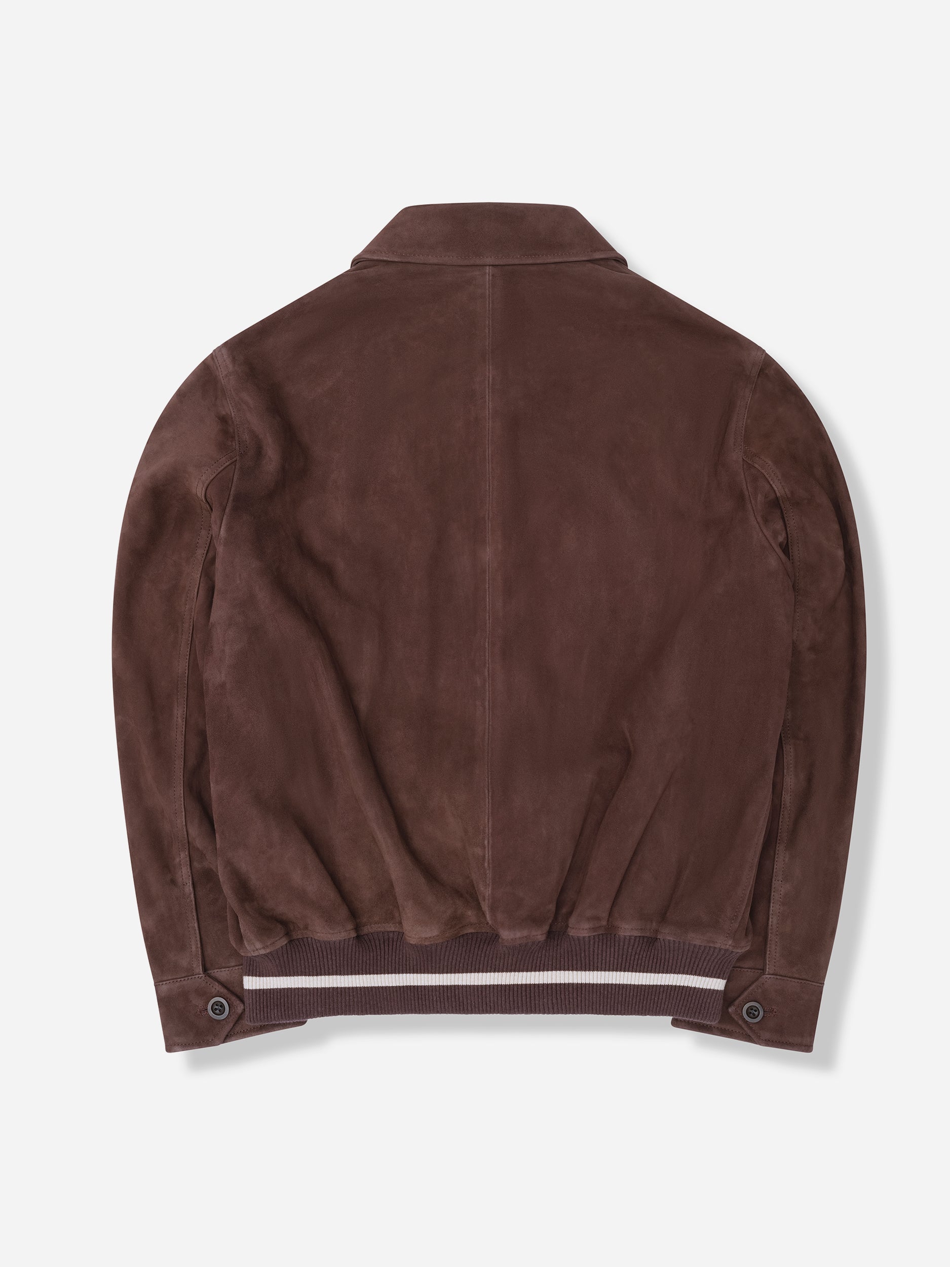 Chocolate Brown Suede Blouson - Oscar Hunt