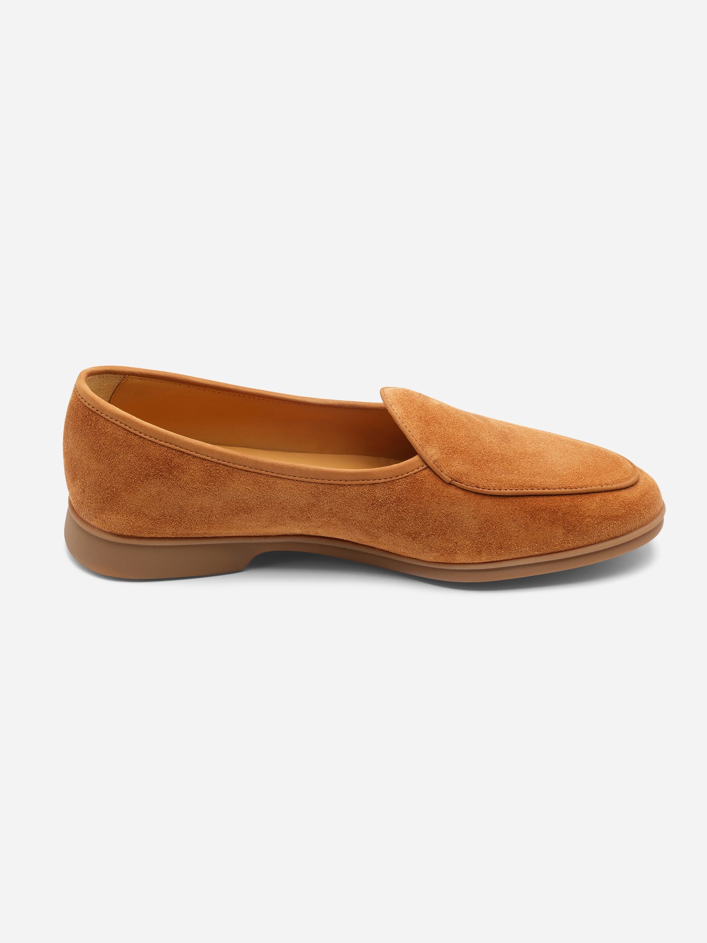 Baudoin & Lange Stride Loafers Earth Suede Caramel Sole - Oscar Hunt