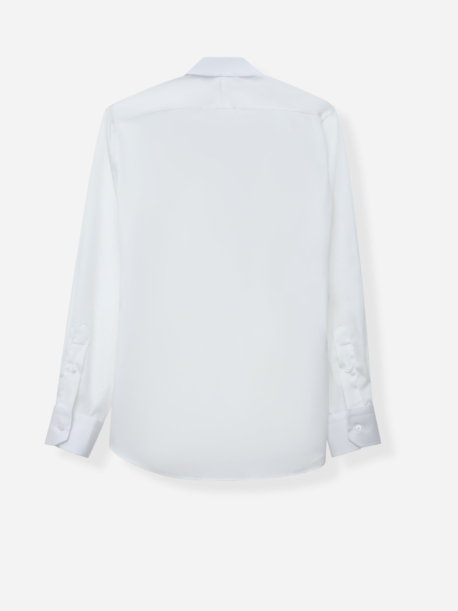 White Cotton Poplin Shirt - Oscar Hunt