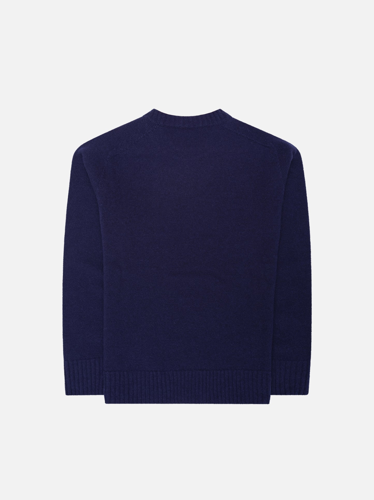 Navy Knitted Crewneck Sweater - Oscar Hunt