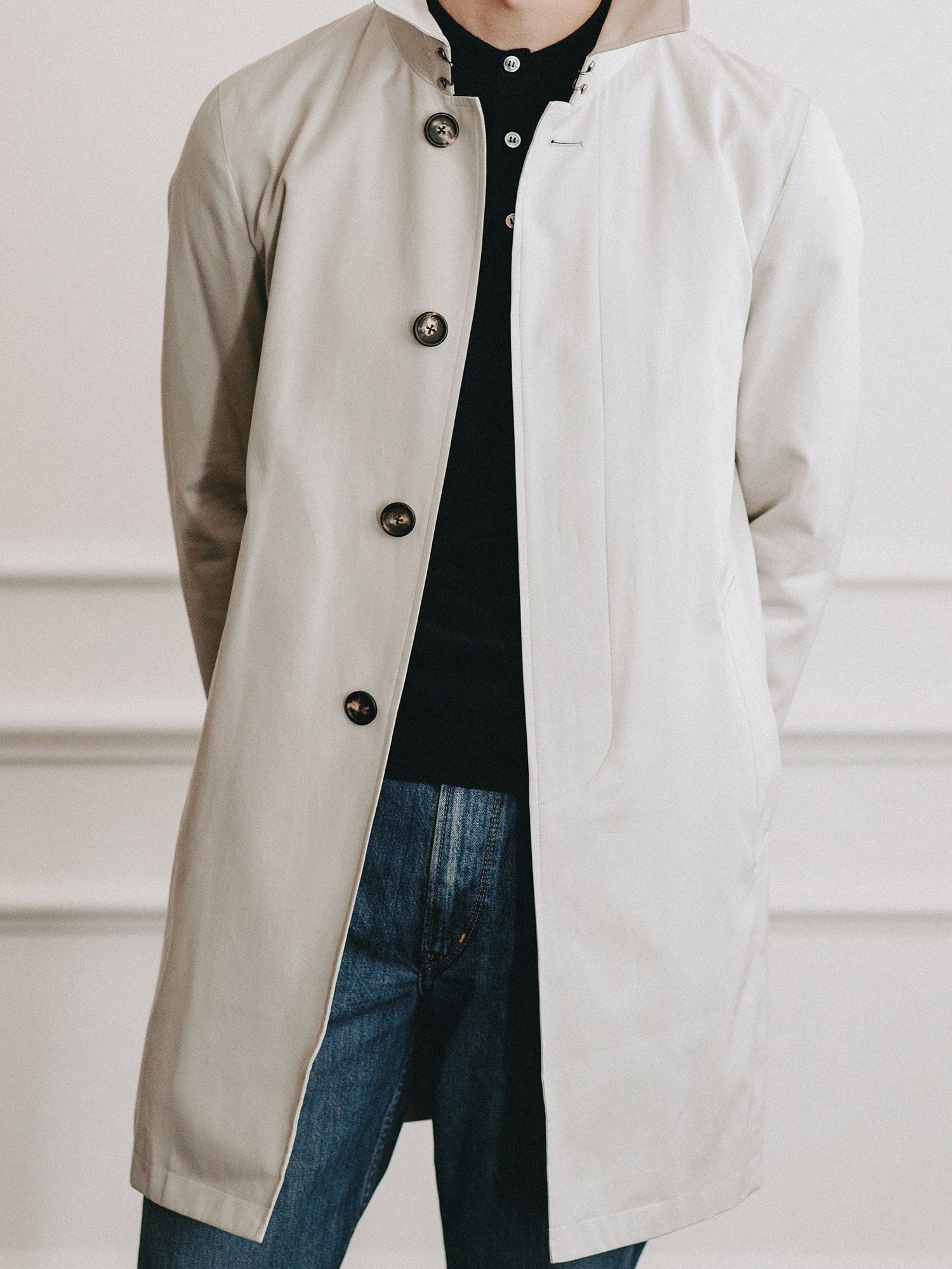 White car deals coat