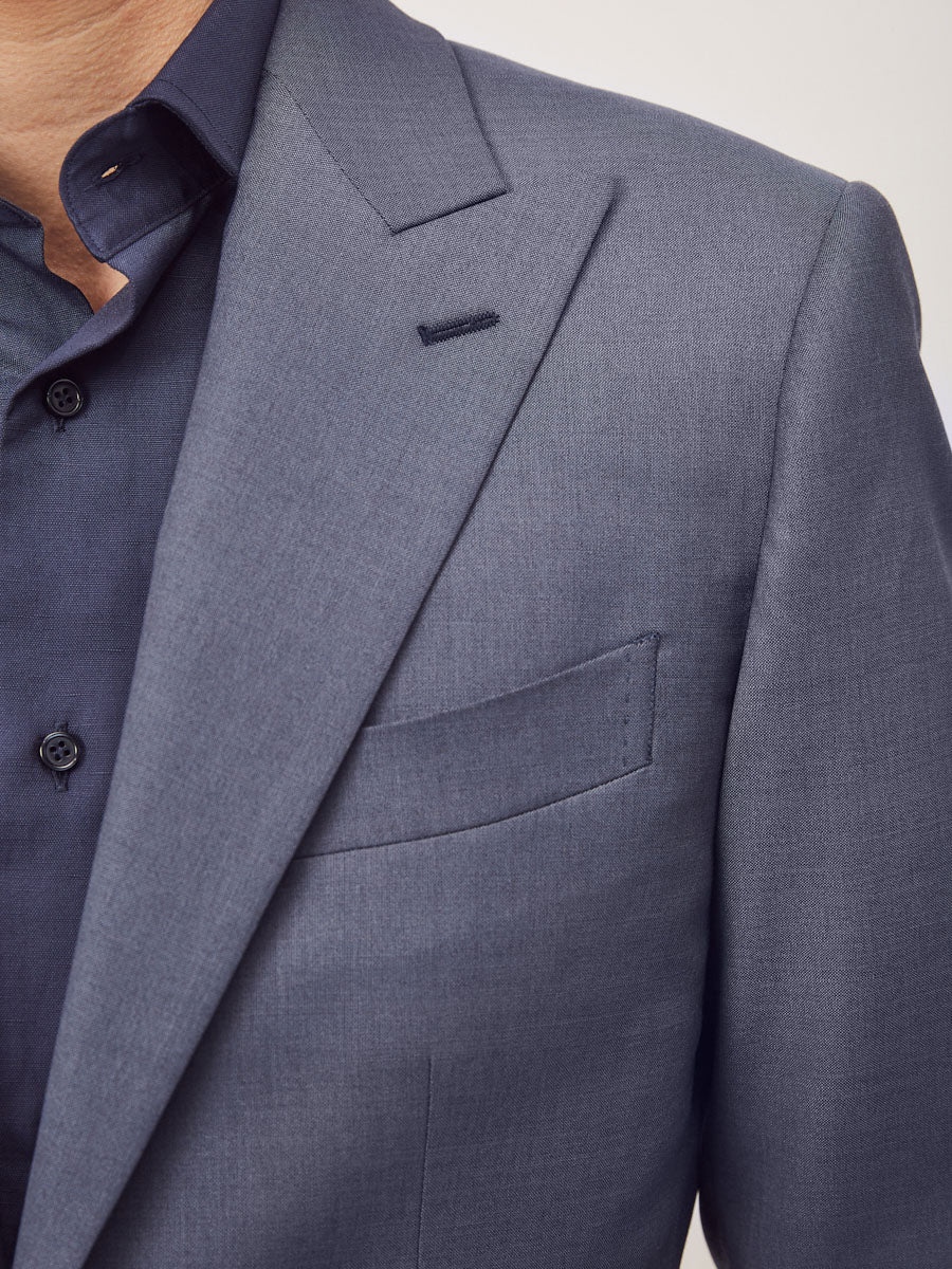 Slate blue 2 piece suit - Oscar Hunt