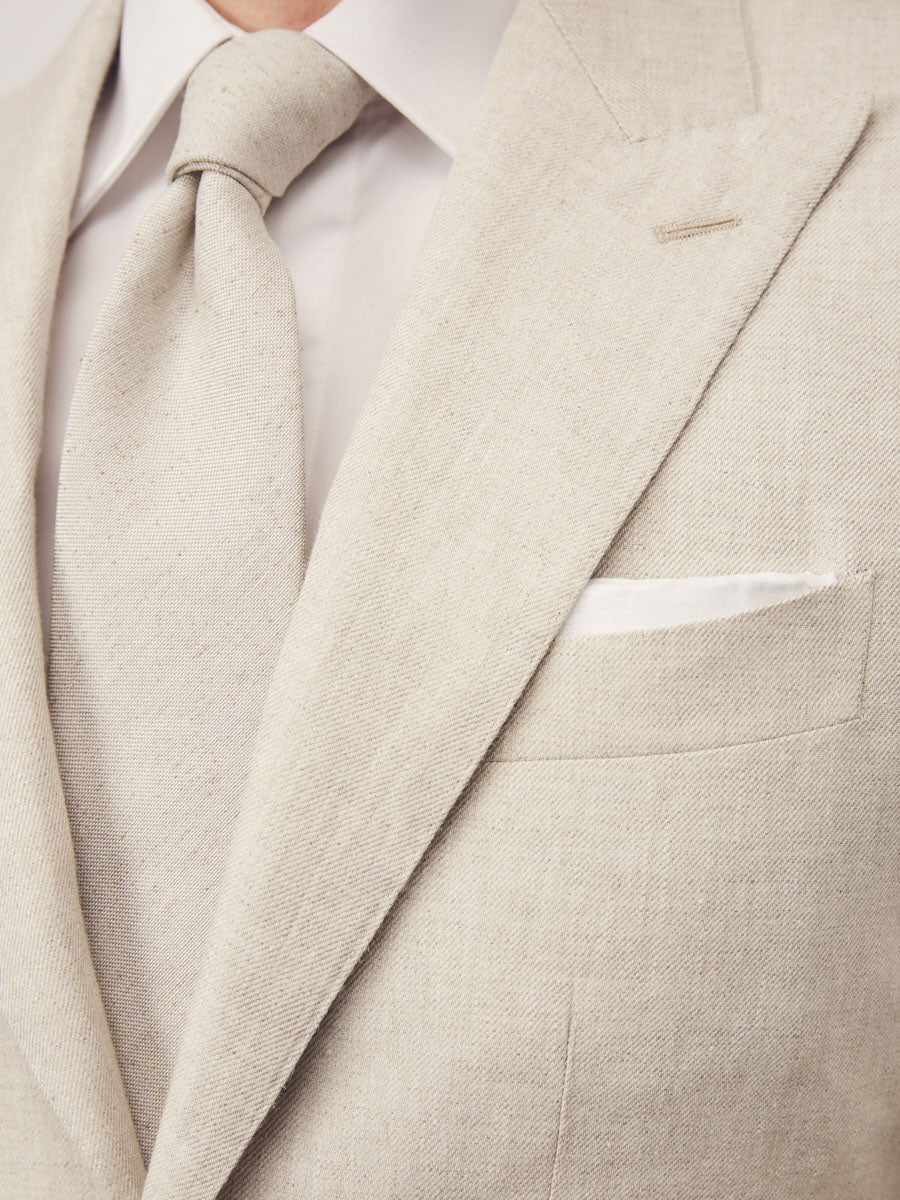 Beige linen 2 piece suit - Oscar Hunt