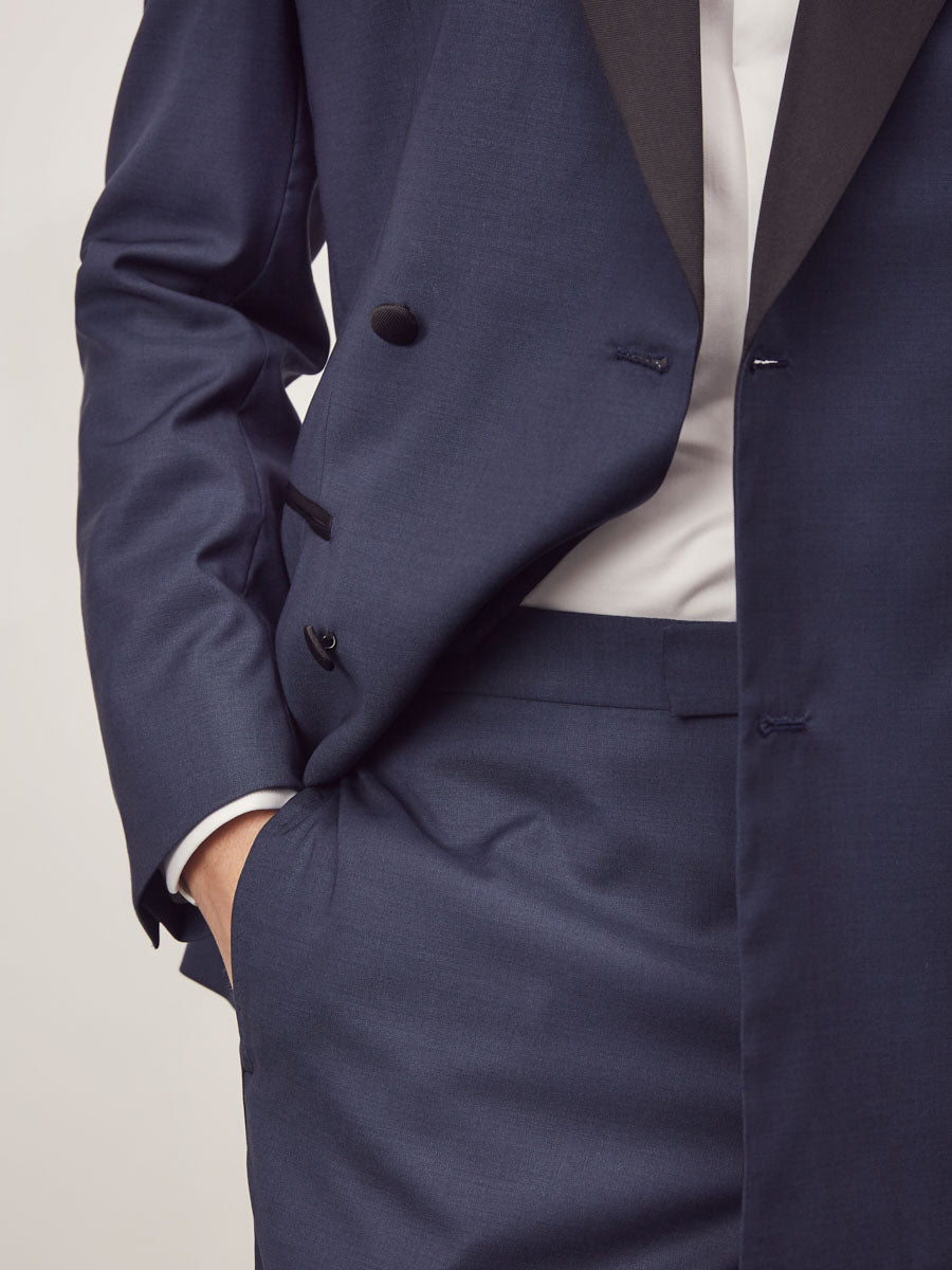 Mid blue double breasted tuxedo - Oscar Hunt