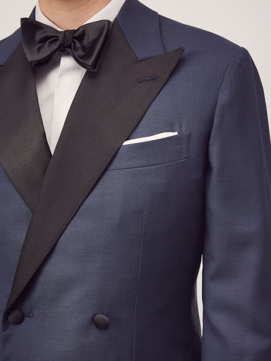 Mid blue double breasted tuxedo - Oscar Hunt