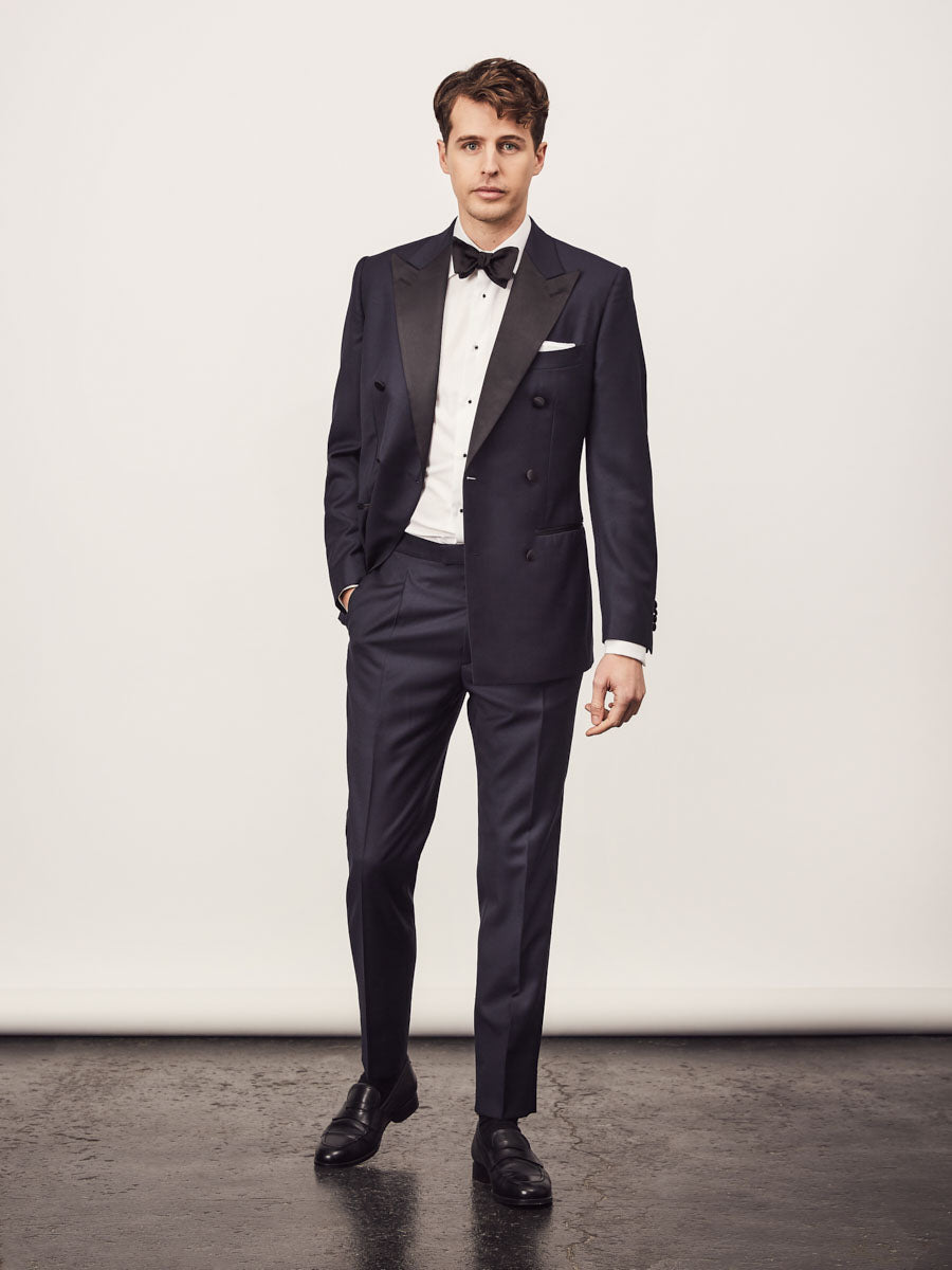 Navy double breasted tuxedo - Oscar Hunt