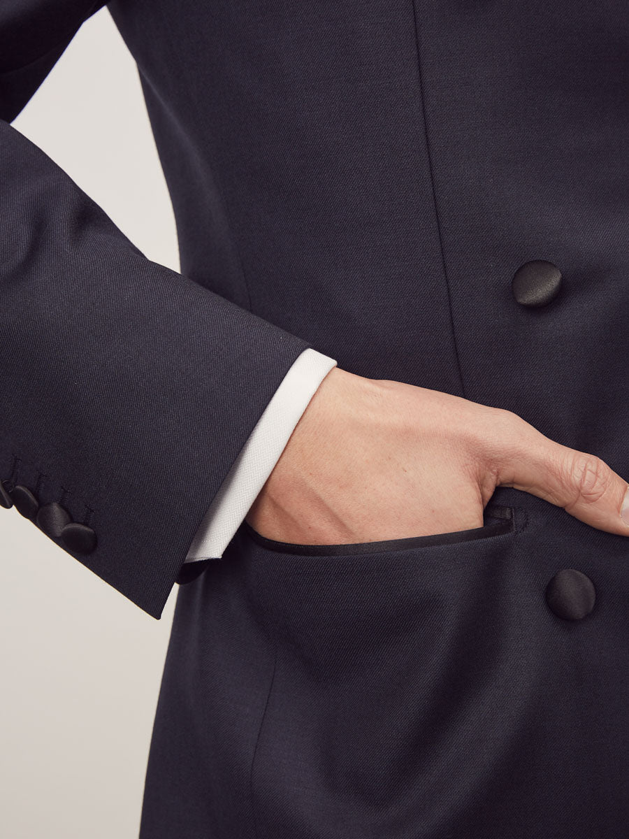 Navy double breasted tuxedo - Oscar Hunt