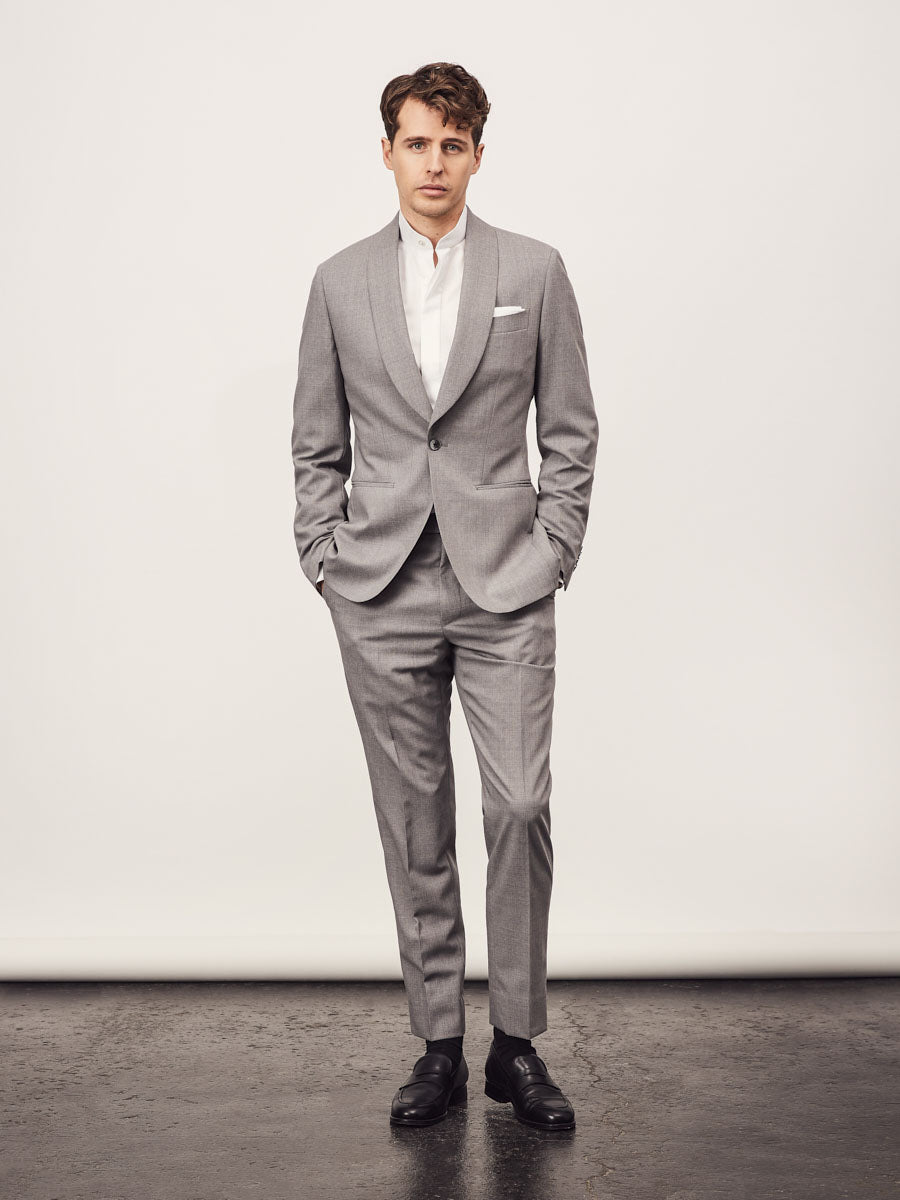 Mid grey 2 piece suit - Oscar Hunt