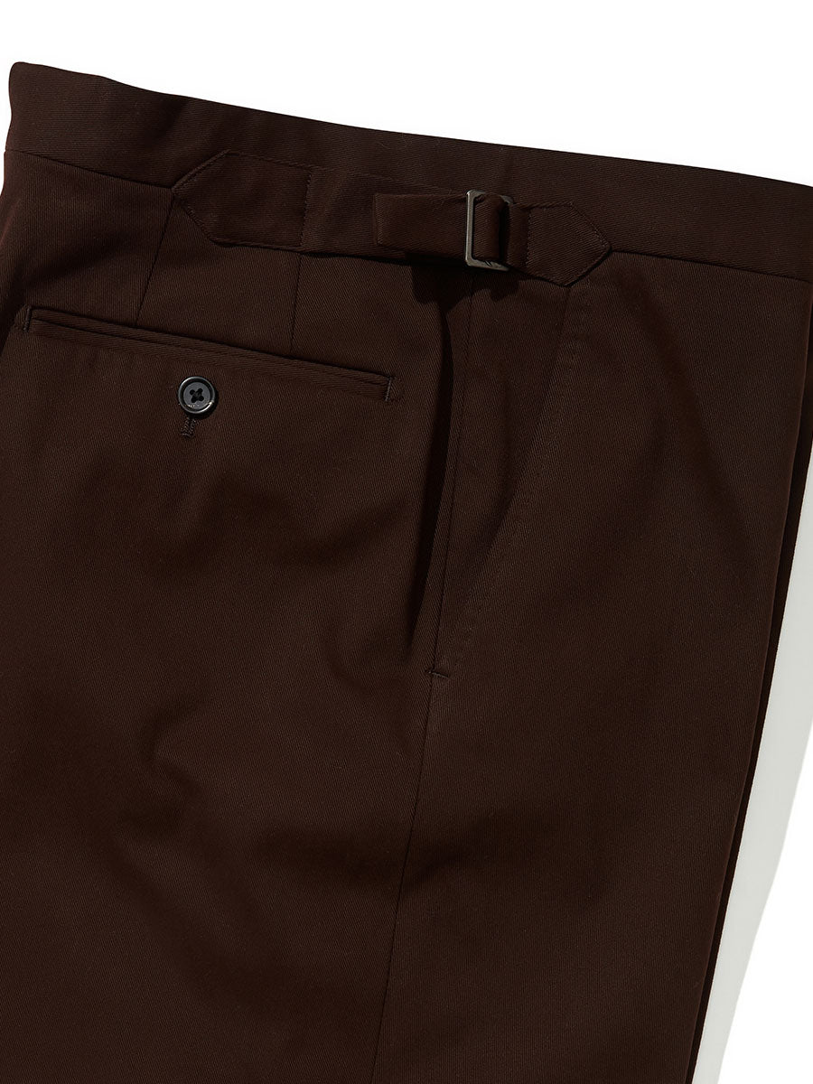Chocolate brown drill cotton - Oscar Hunt