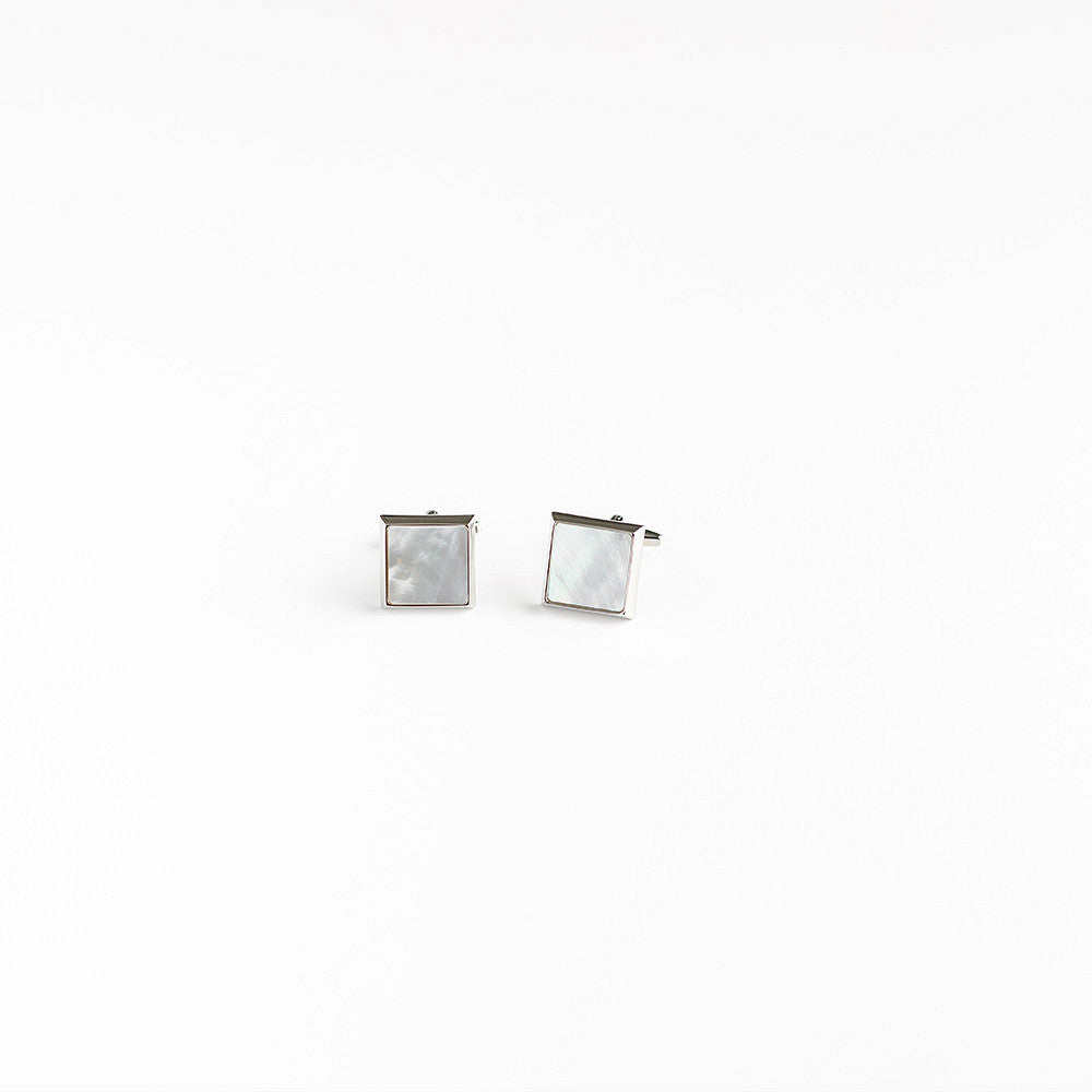 Square Mother of Pearl Cufflinks - Oscar Hunt
