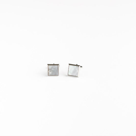 Square Mother of Pearl Cufflinks - Oscar Hunt